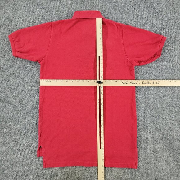 Polo Ralph Lauren Polo Shirt Boy's Large Red Logo Collared Short Sleeve Youth L - Picture 9 of 12